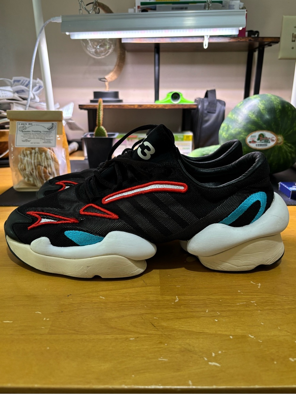 ADIDAS Y-3 REN “BLACK RED” SNEAKERS MENS.